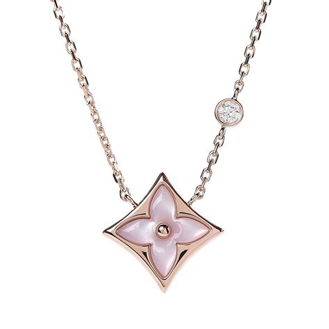 louis vuitton high jewelry pink diamond necklace